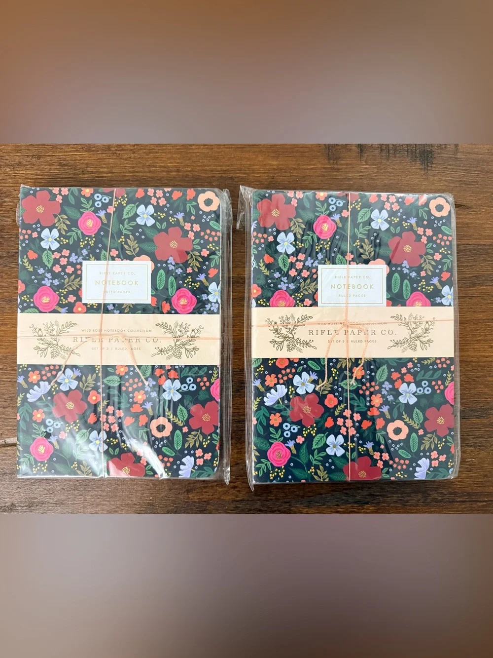 Rifle Paper Co Wild Rose Collection Lined Notebooks Bundle - 6 total
